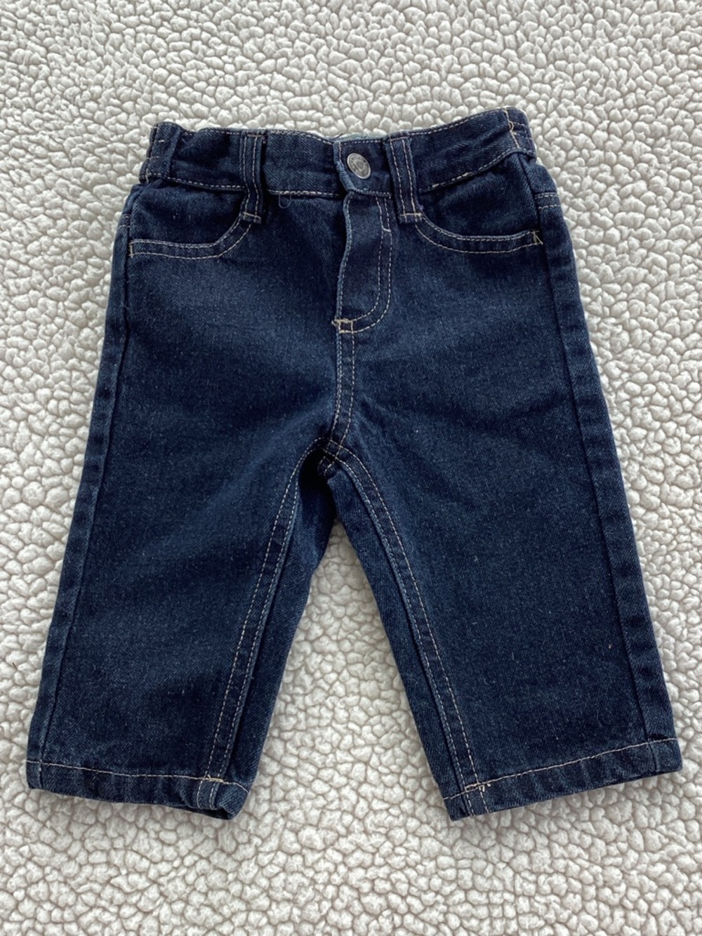 U.S. Polo Assn. Dark Blue Kids Denim Jeans Size 6-9 Months Unisex EUC